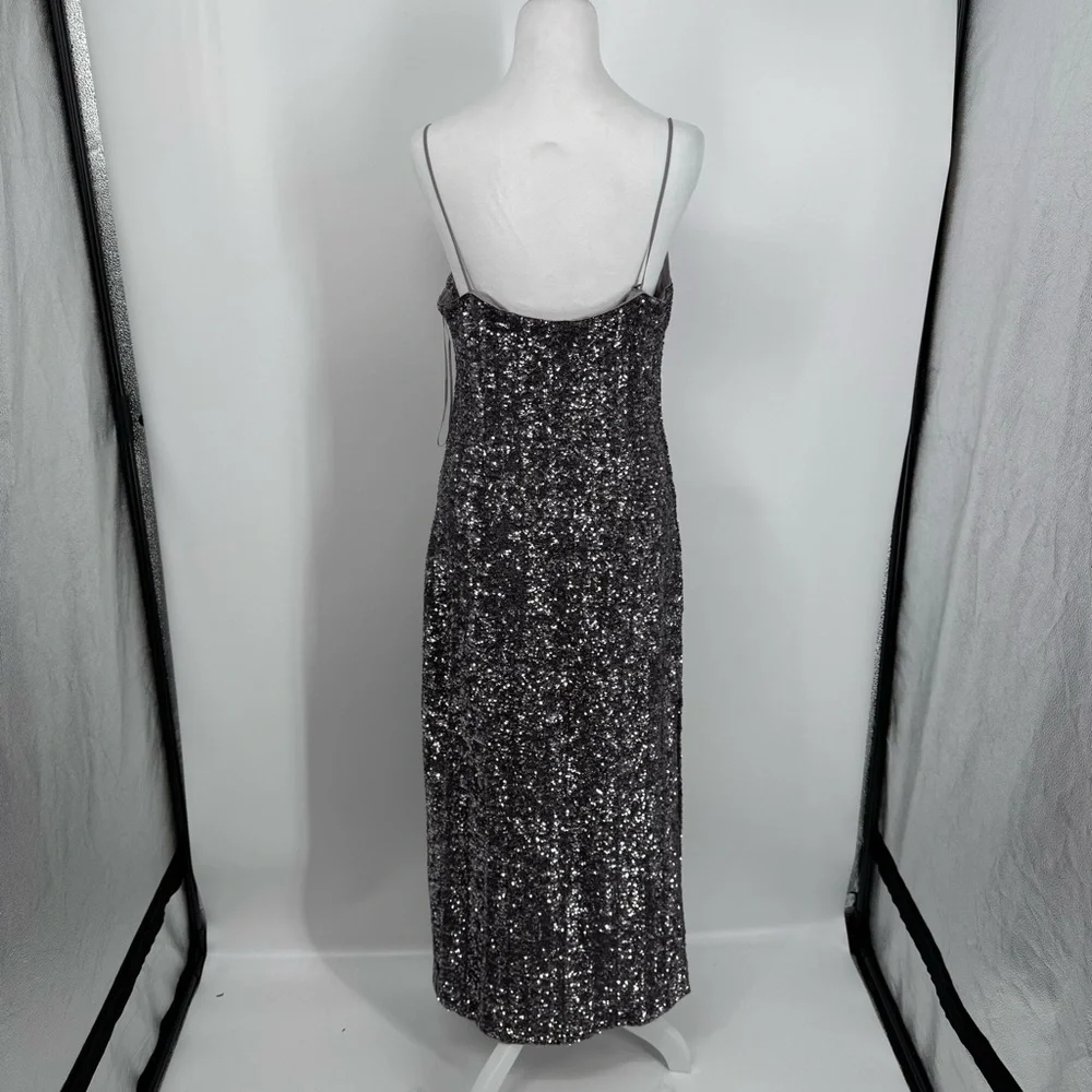 NWT J.Crew Collection Sequin floor-length slip dress
